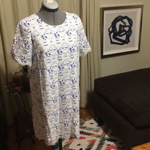 Midi Lace Shift Dress - Sans Souci Size L